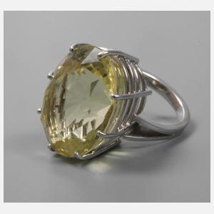 Damenring mit Lemoncitrin