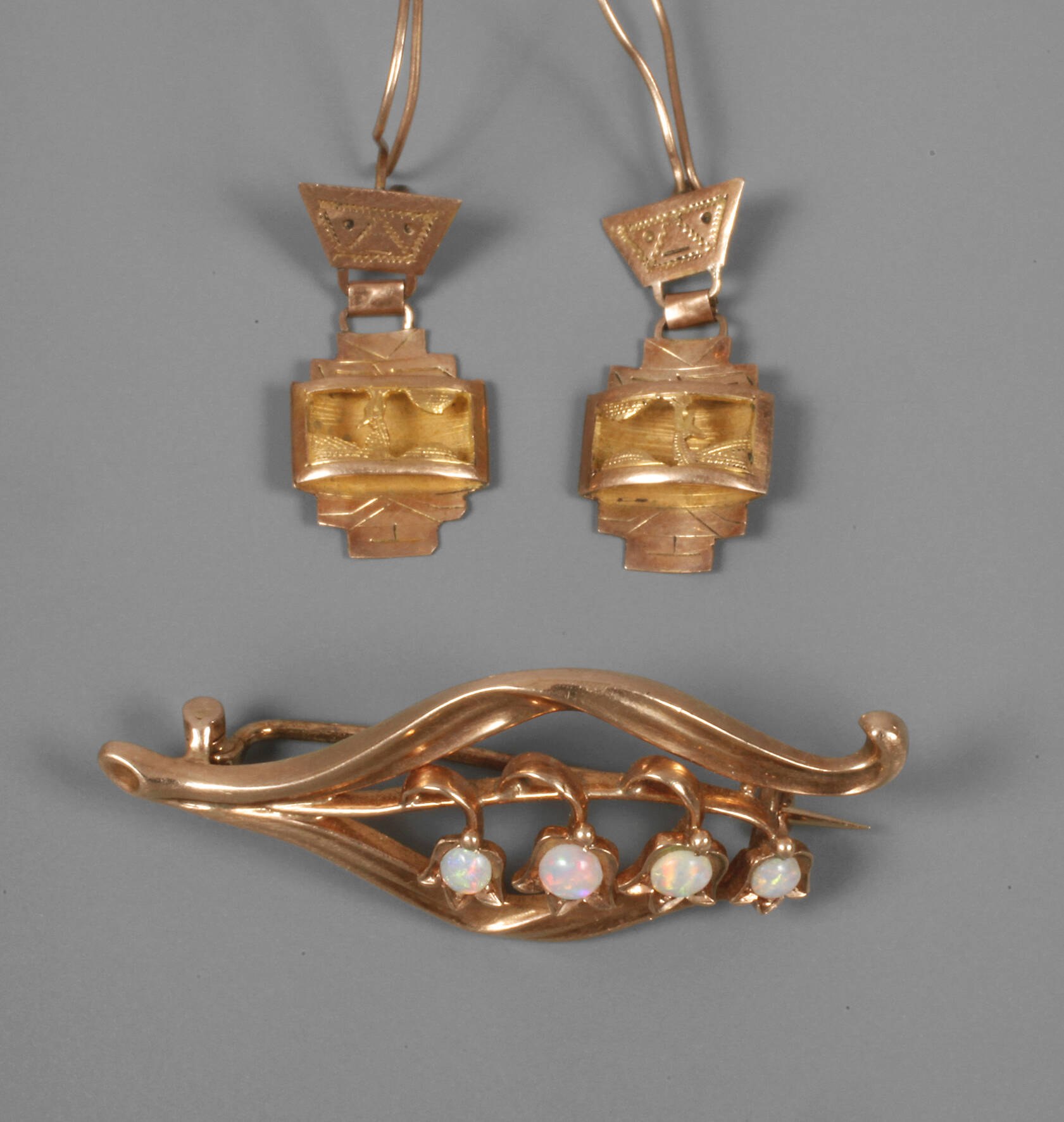 Brosche und Ohrhänger