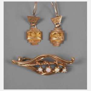 Brosche und Ohrhänger