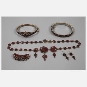 Konvolut Granatschmuck