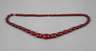 Collier aus rotem Bernstein