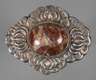 Brosche mit Trümmerachat