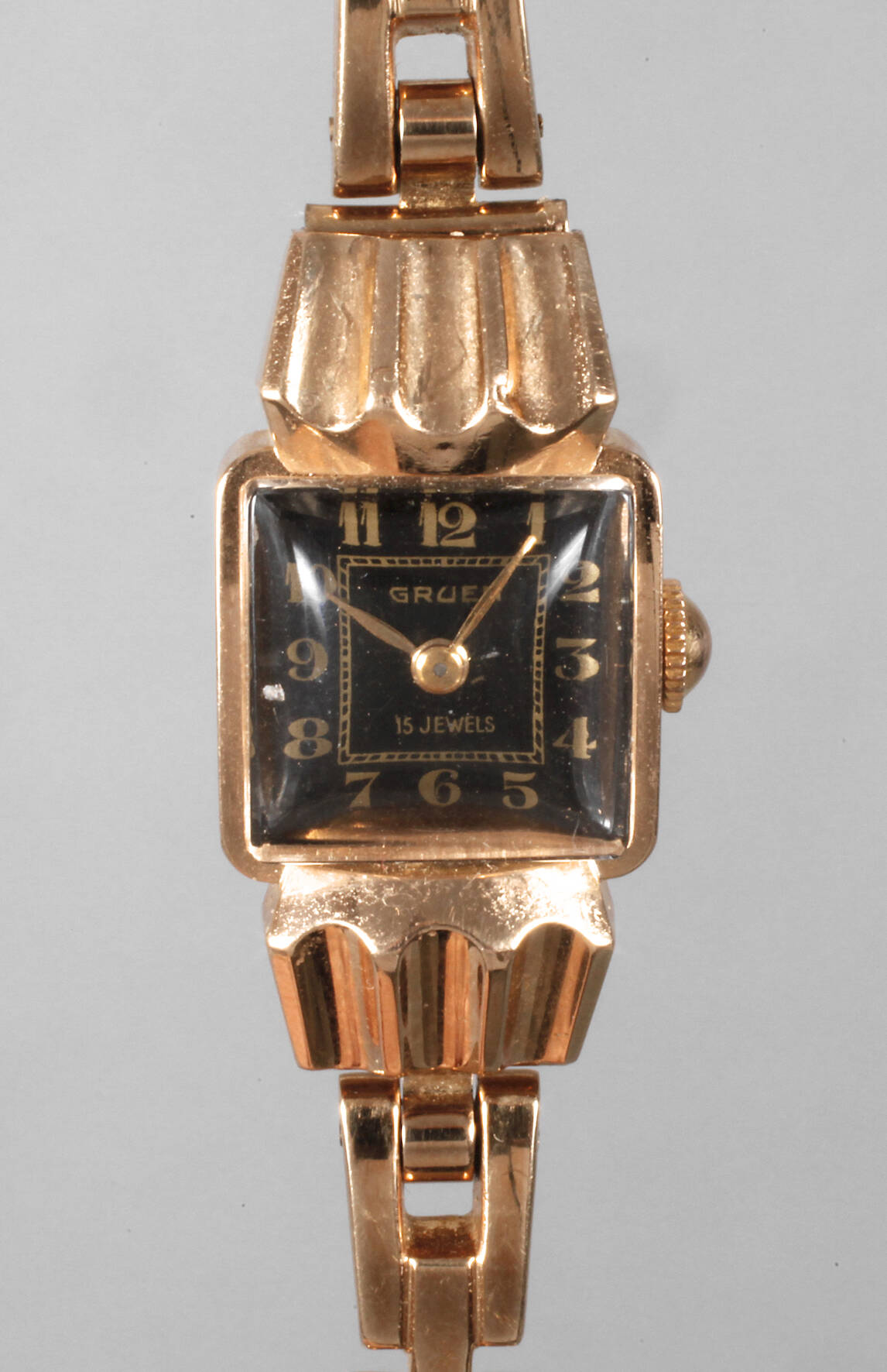 Gruen, Damenarmbanduhr Gold