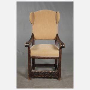 Ohrenbackensessel um 1680