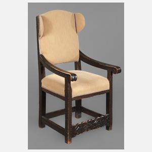 Ohrenbackensessel um 1680