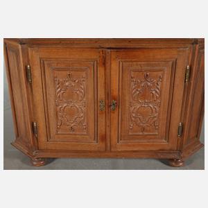 Flache Aufsatzvitrine Barock