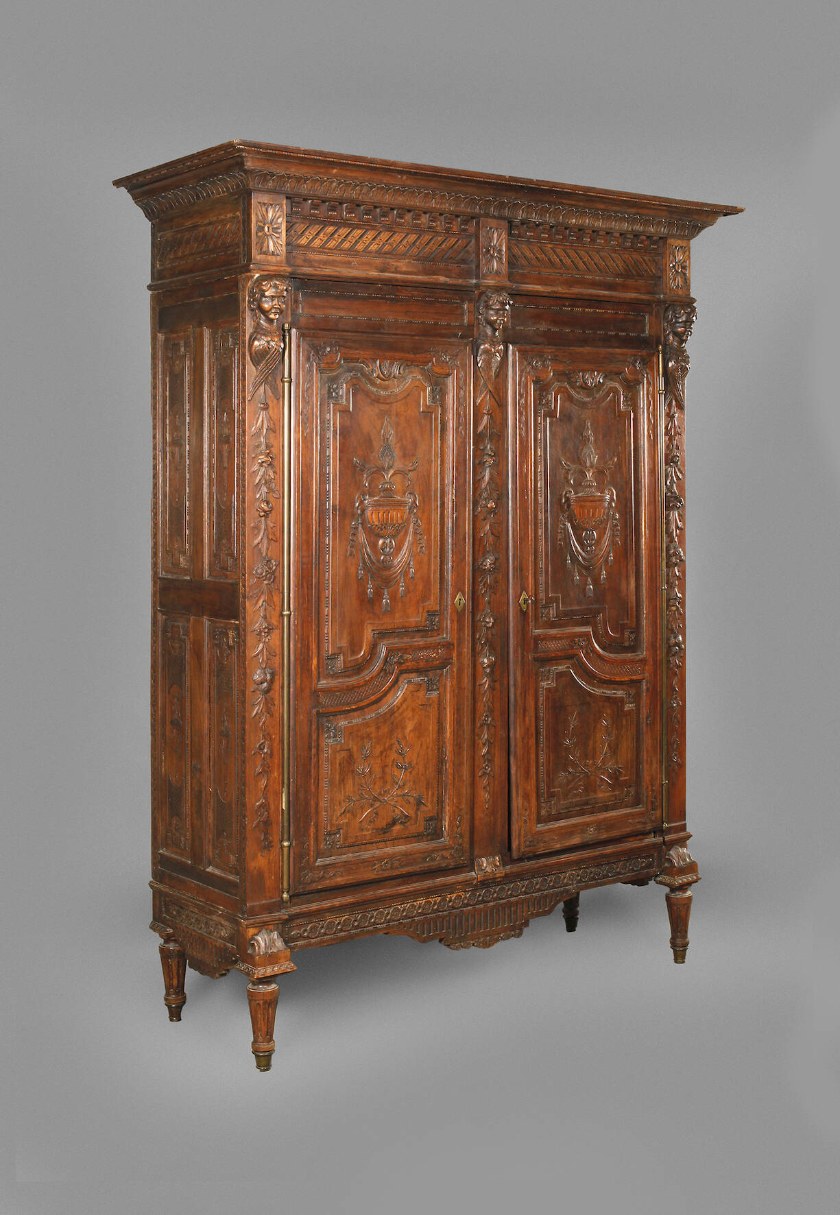 Außergewöhnlicher, klassizistischer Dielenschrank