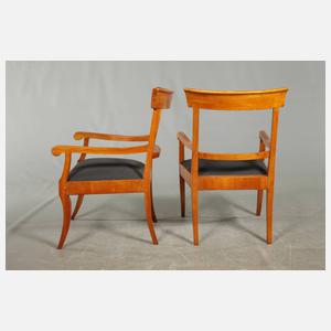 Paar Armlehnstühle Biedermeier