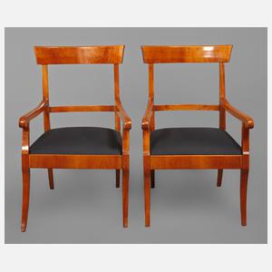Paar Armlehnstühle Biedermeier