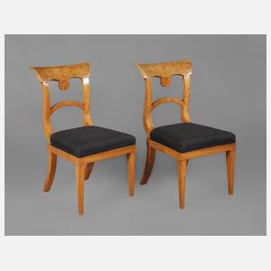 Paar Stühle Biedermeier