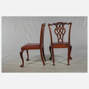 Sitzgruppe im Chippendale-Stil