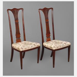 Paar Hochlehnstühle