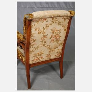 Sessel und zwei Stühle Gründerzeit