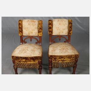 Sessel und zwei Stühle Gründerzeit