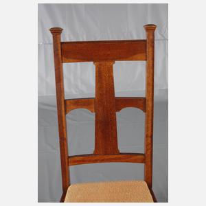 Fünf Hochlehnstühle