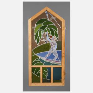 Bleiglasfenster Gondoliere