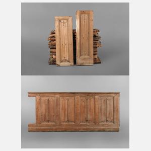 Neogotische Wandvertäfelung