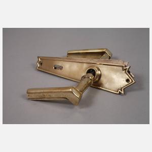 Drei Türbeschläge Art déco