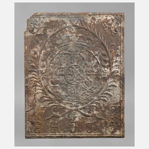 Kaminplatte Eisenguss