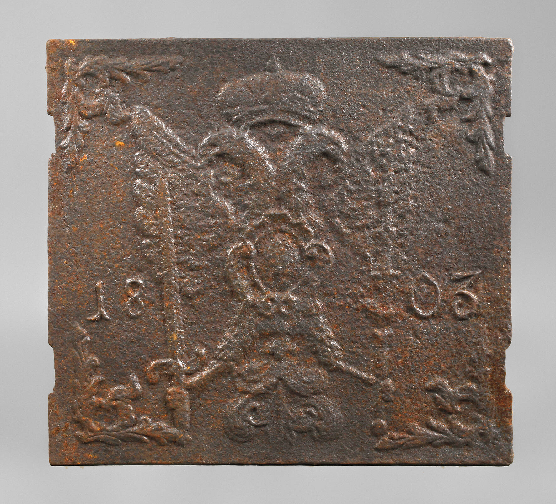 Kaminplatte Eisenguss