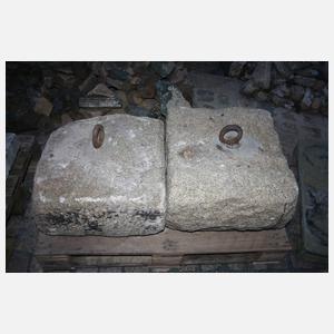 Paar Steingewichte Granit
