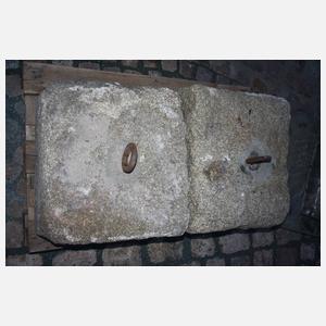 Paar Steingewichte Granit
