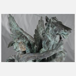 Gartenbronze Perseus und Pegasus