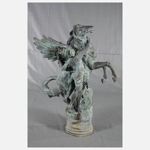 Gartenbronze Perseus und Pegasus