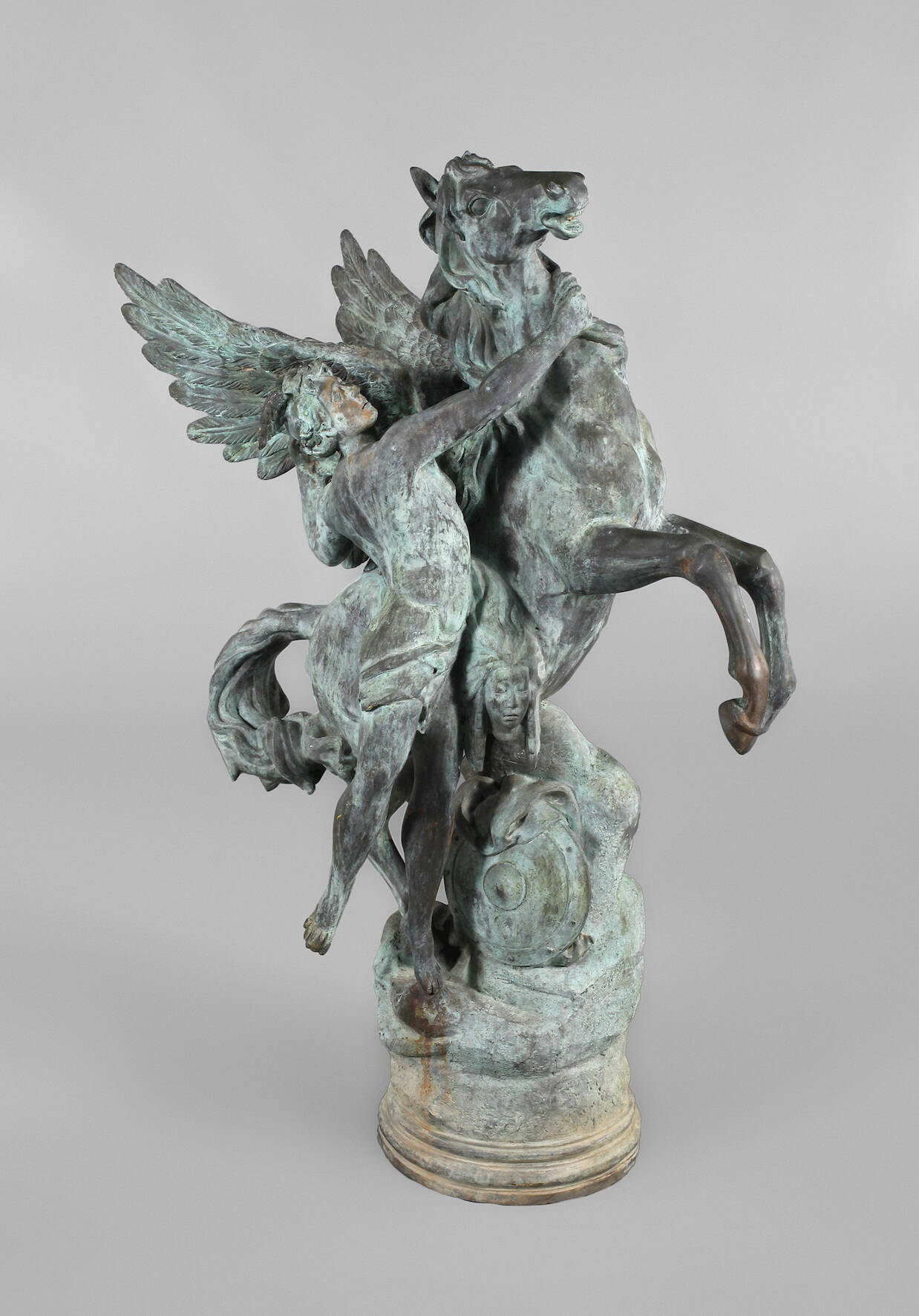 Gartenbronze Perseus und Pegasus