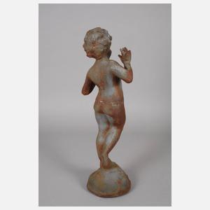 Gartenfigur Putto Eisenguss