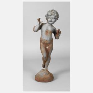 Gartenfigur Putto Eisenguss
