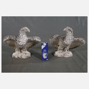 Paar Gartenplastiken Adler