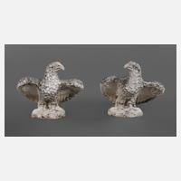 Paar Gartenplastiken Adler111