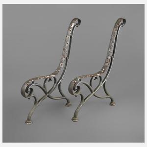 Gestell für eine Gartenbank