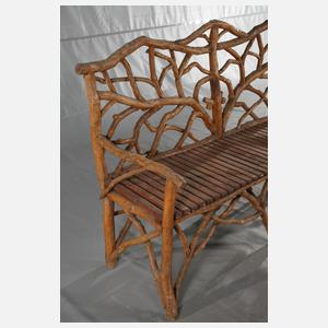 Gartensitzgruppe aus Astwerk