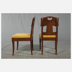 Sechs Stühle Jugendstil