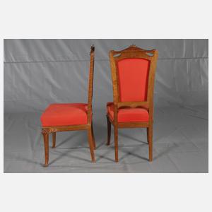 Sechs Jugendstilstühle Nancy