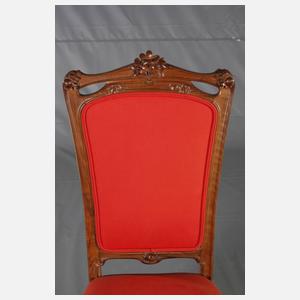 Sechs Jugendstilstühle Nancy