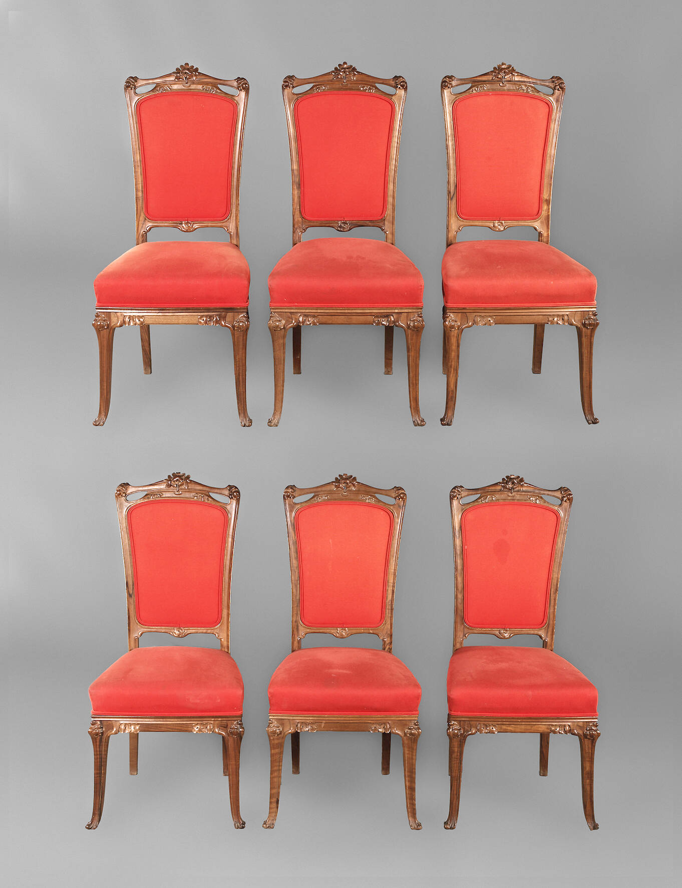 Sechs Jugendstilstühle Nancy