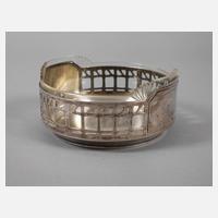 Silberschale mit Glaseinsatz111