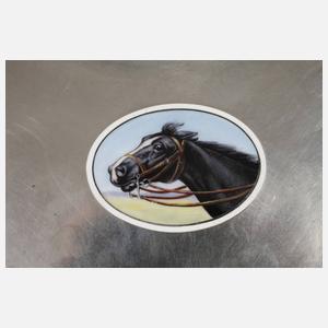 Zigarettenetui mit Pferdemotiv