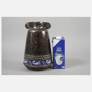 WMF Vase mit Emailledekor