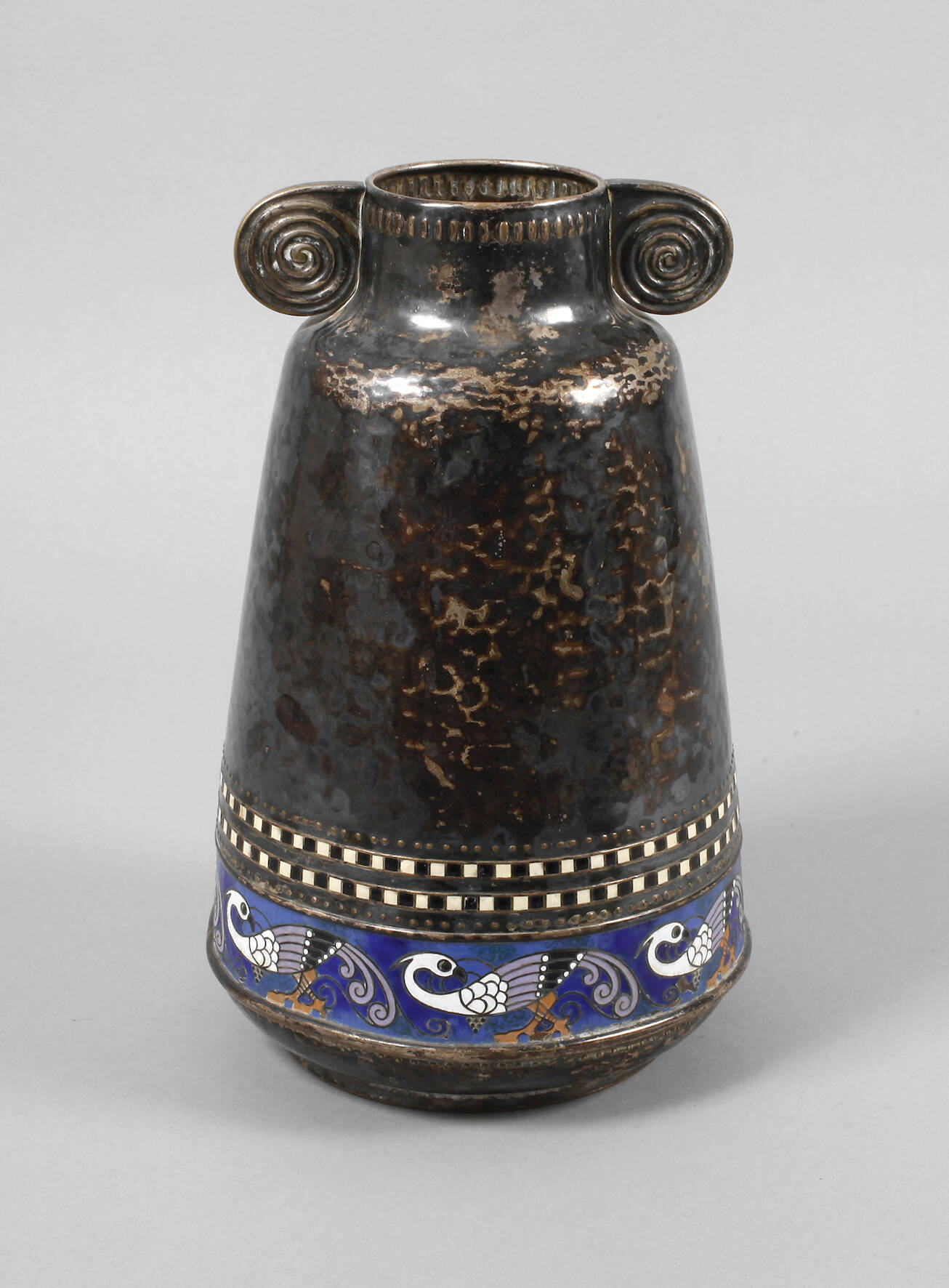 WMF Vase mit Emailledekor