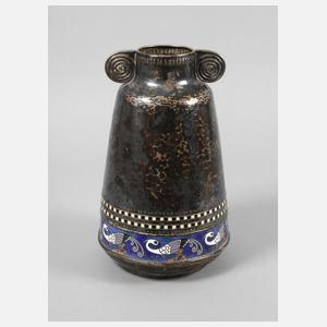 WMF Vase mit Emailledekor