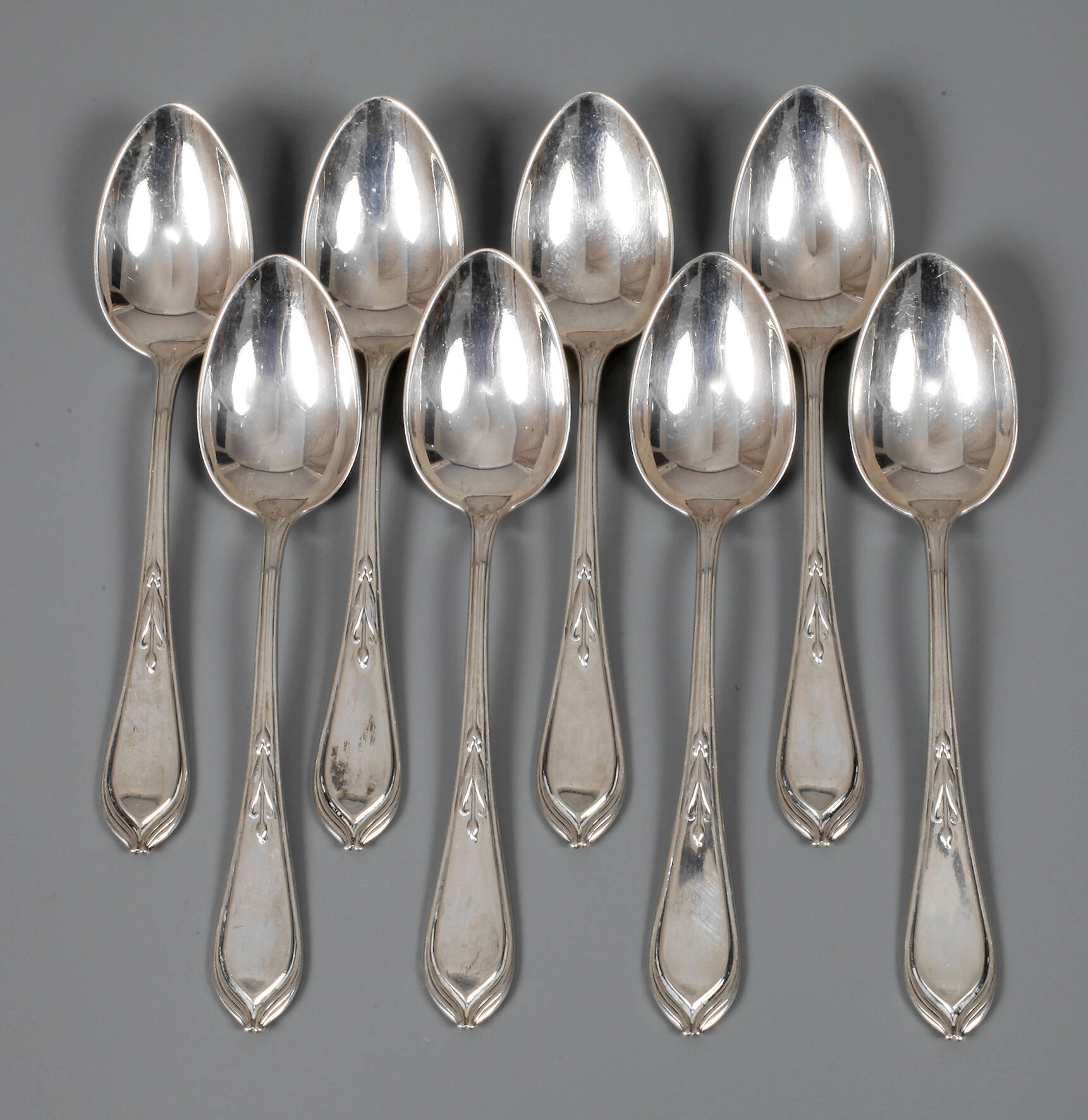 Acht Mokkalöffel Hugo Leven