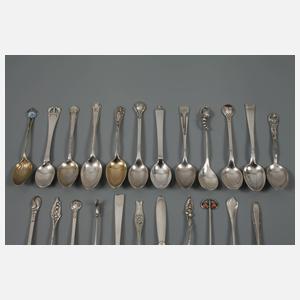 Sammlung Mokkalöffel Jugendstil