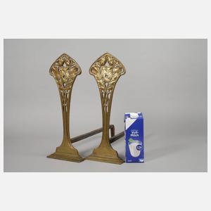 Paar Kaminböcke Jugendstil