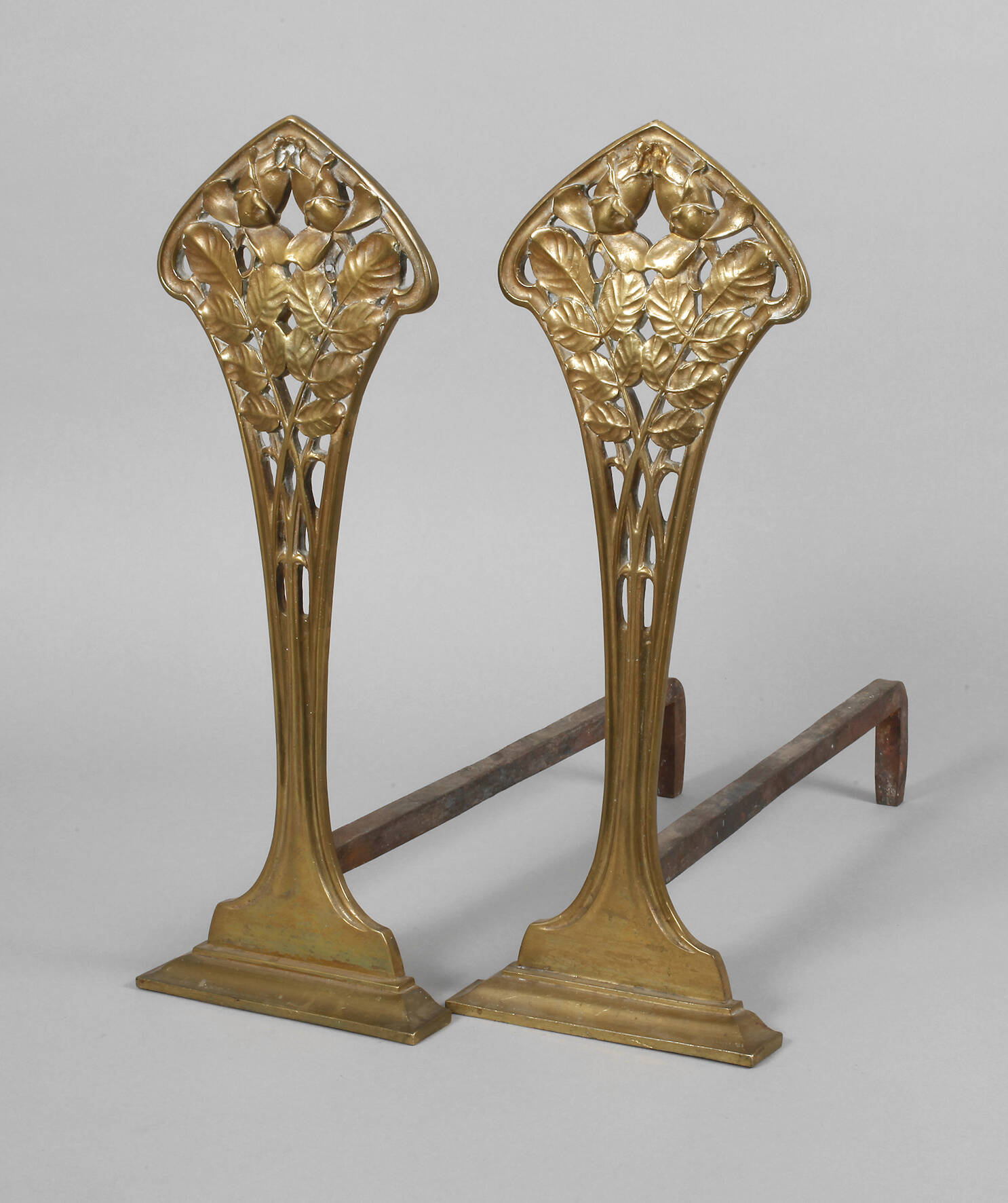 Paar Kaminböcke Jugendstil