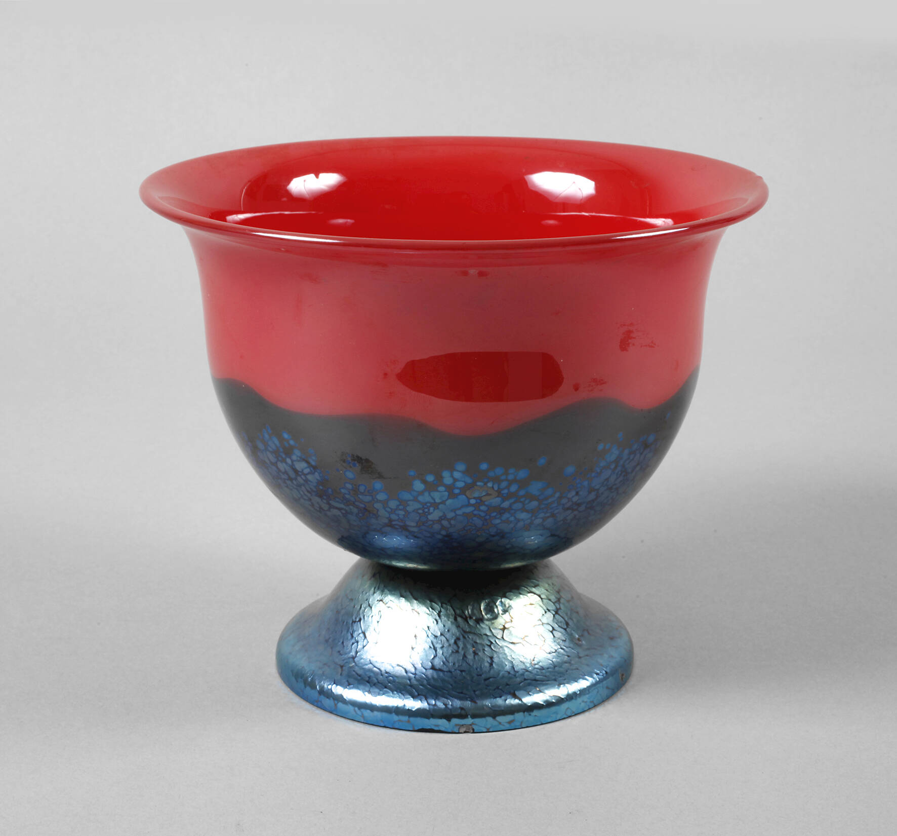 Große Fußschale Loetz