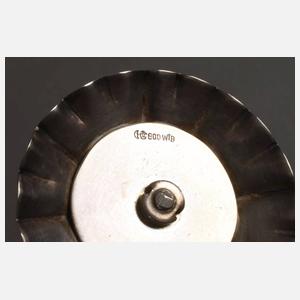 Sechs Likörgläser mit Silberfuß